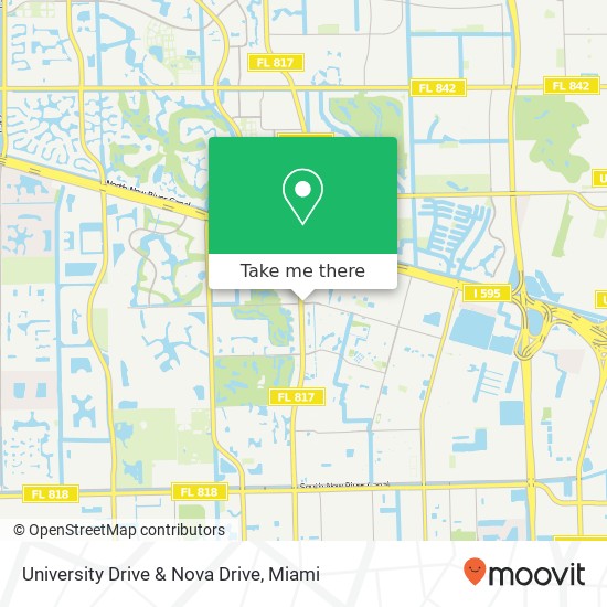 Mapa de University Drive & Nova Drive