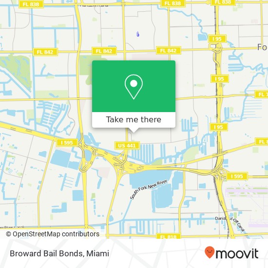 Broward Bail Bonds map