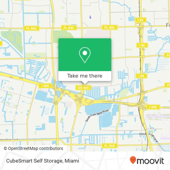 Mapa de CubeSmart Self Storage