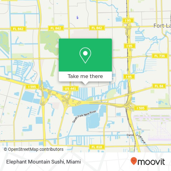 Mapa de Elephant Mountain Sushi