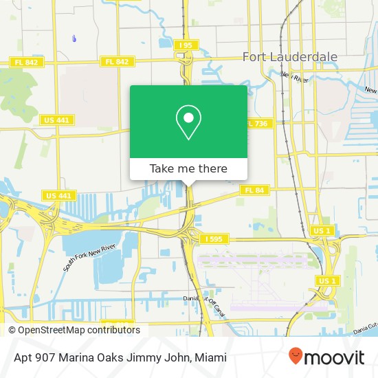 Apt 907 Marina Oaks Jimmy John map
