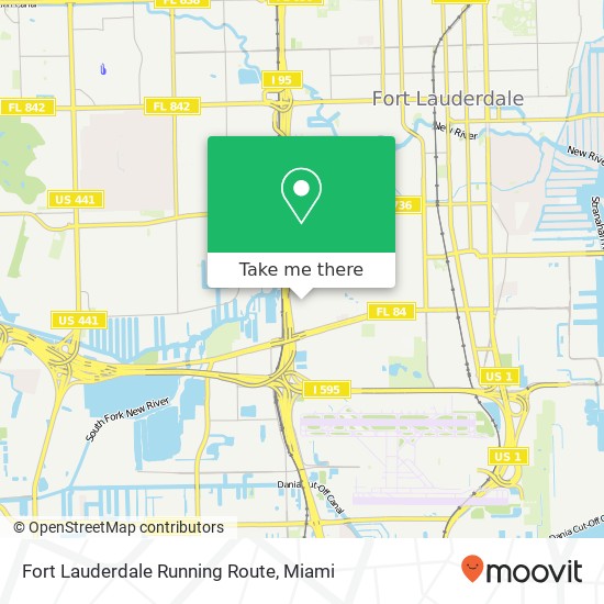 Fort Lauderdale Running Route map