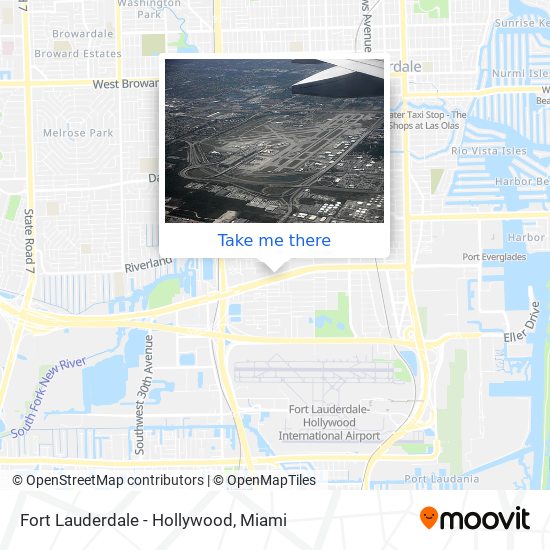 Fort Lauderdale - Hollywood map
