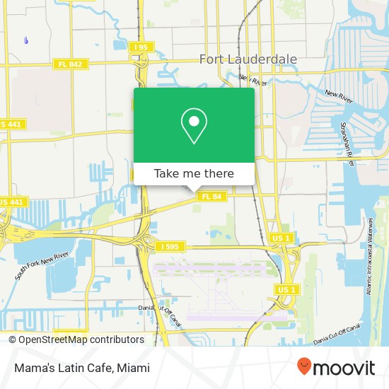 Mama's Latin Cafe map