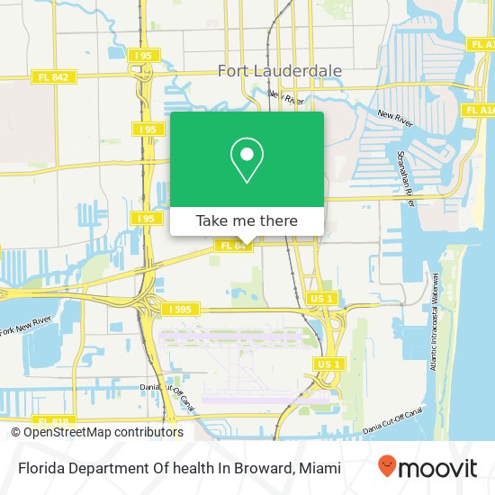 Mapa de Florida Department Of health In Broward