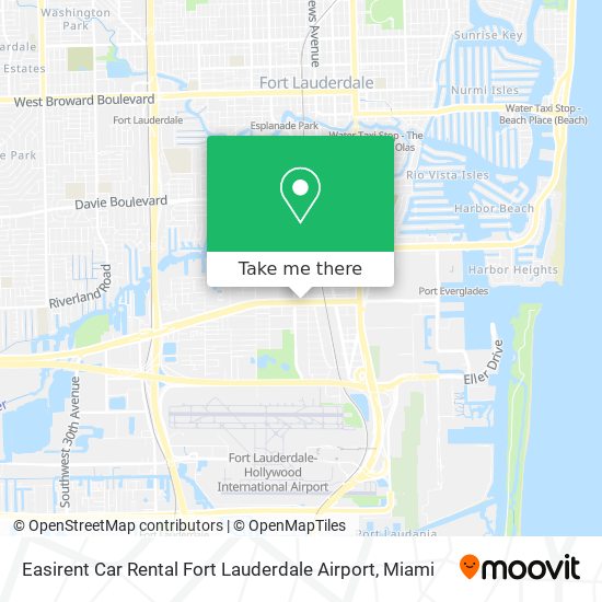 Easirent Car Rental Fort Lauderdale Airport map