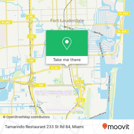 Mapa de Tamarindo Restaurant 233 St Rd 84