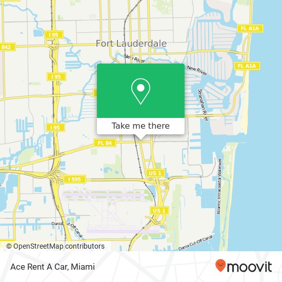 Ace Rent A Car map