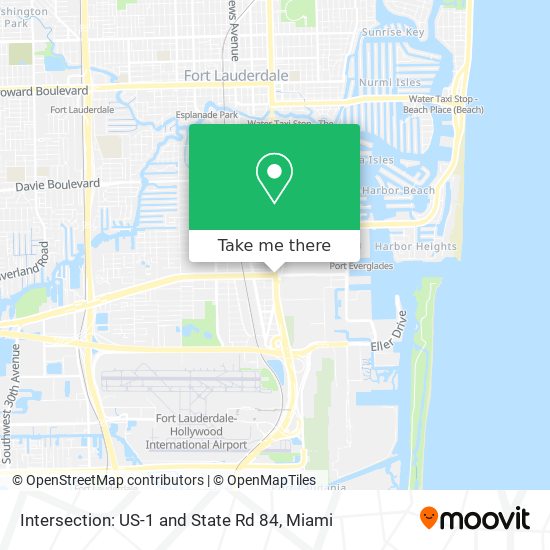 Intersection: US-1 and State Rd 84 map