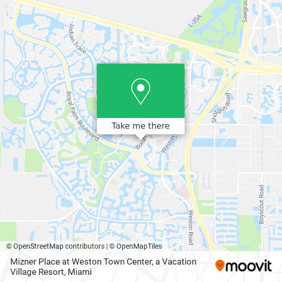 Mapa de Mizner Place at Weston Town Center, a Vacation Village Resort