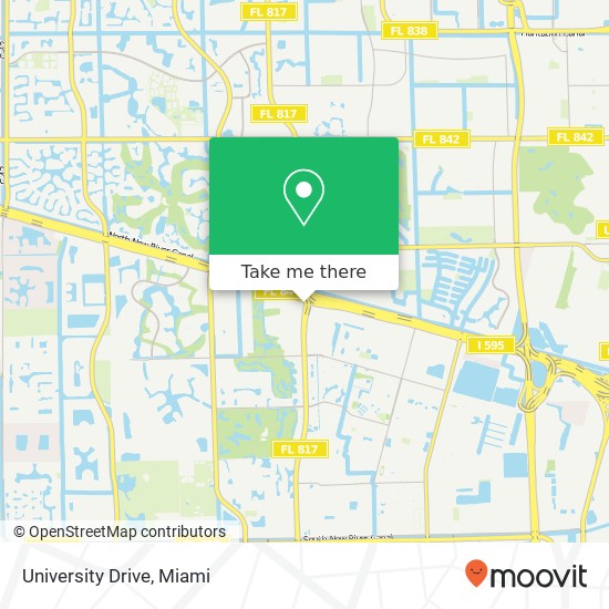 Mapa de University Drive