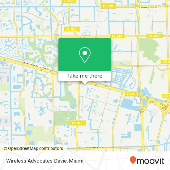 Wireless Advocates-Davie map