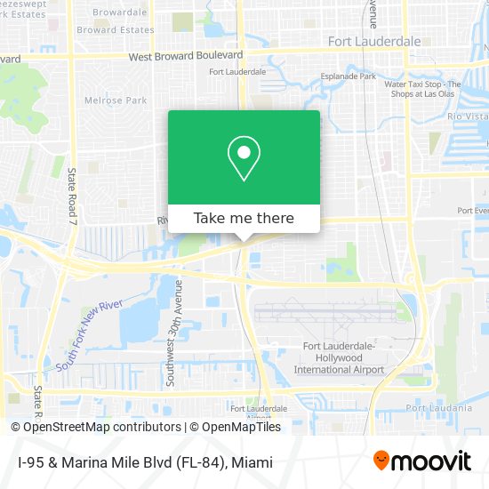 Mapa de I-95 & Marina Mile Blvd (FL-84)