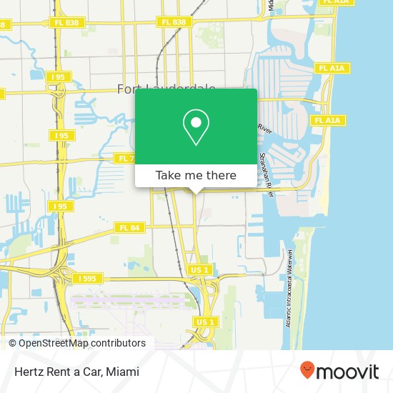 Mapa de Hertz Rent a Car