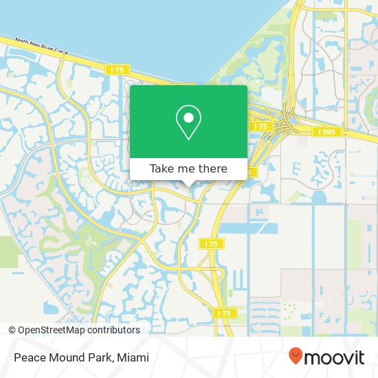 Peace Mound Park map