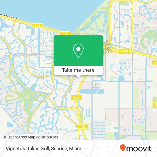 Vignetos Italian Grill, Sunrise map