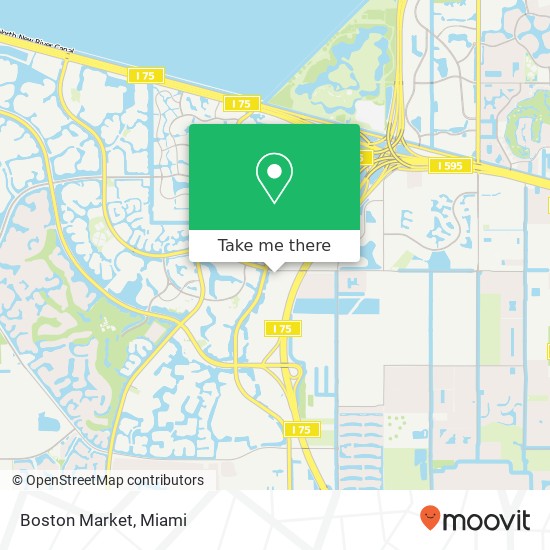 Mapa de Boston Market