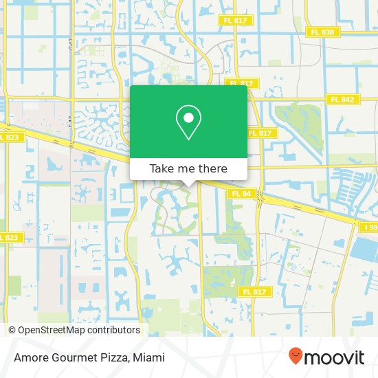 Amore Gourmet Pizza map