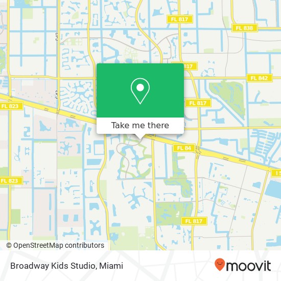 Broadway Kids Studio map
