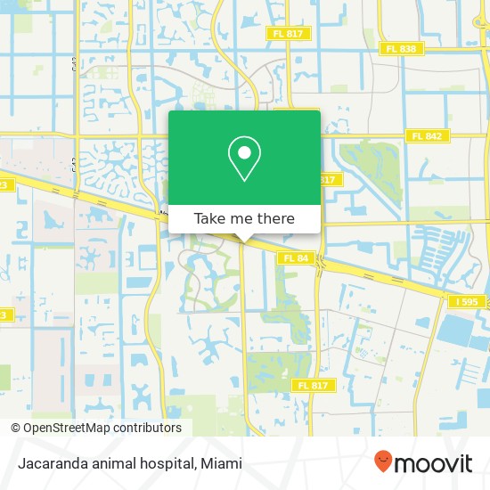 Jacaranda animal hospital map