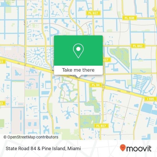 State Road 84 & Pine Island map