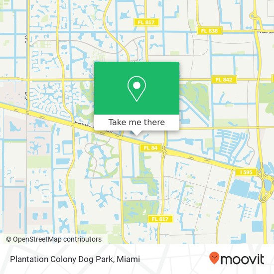 Plantation Colony Dog Park map