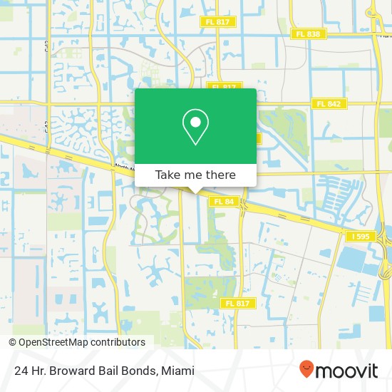 Mapa de 24 Hr. Broward Bail Bonds