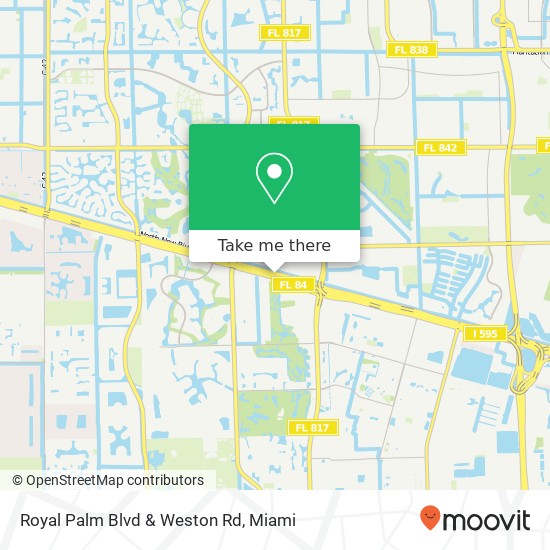 Royal Palm Blvd & Weston Rd map