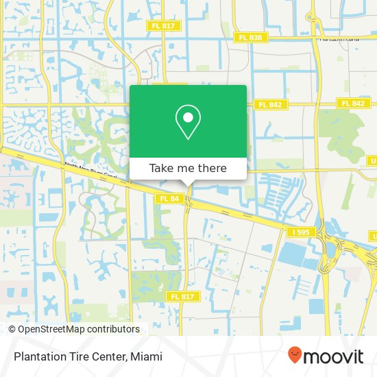 Plantation Tire Center map