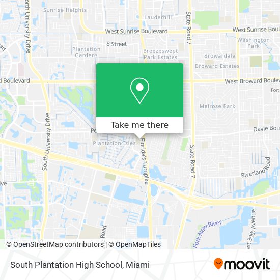 South Plantation High School map