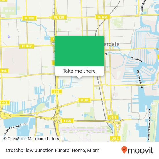 Mapa de Crotchpillow Junction Funeral Home