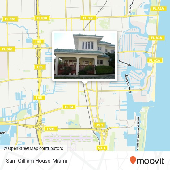 Mapa de Sam Gilliam House