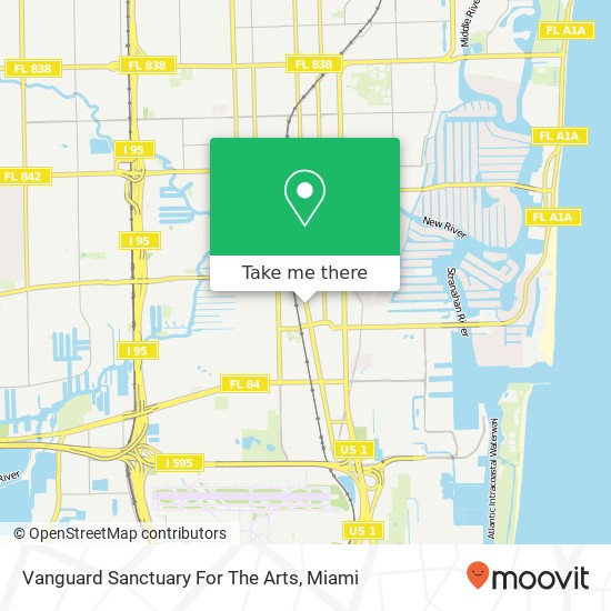 Mapa de Vanguard Sanctuary For The Arts