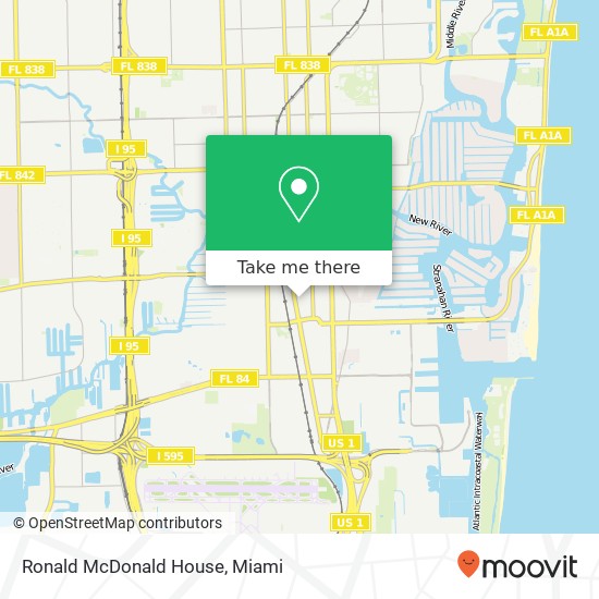 Ronald McDonald House map