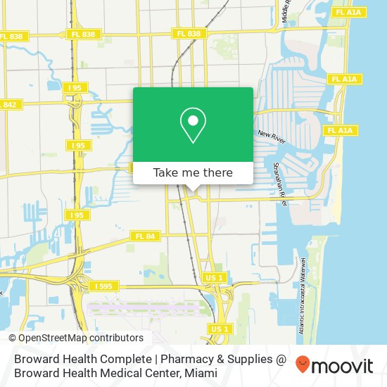 Mapa de Broward Health Complete | Pharmacy & Supplies @ Broward Health Medical Center