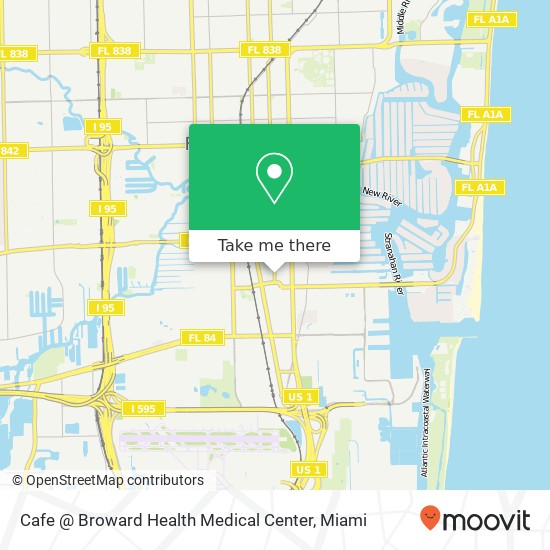 Cafe @ Broward Health Medical Center map