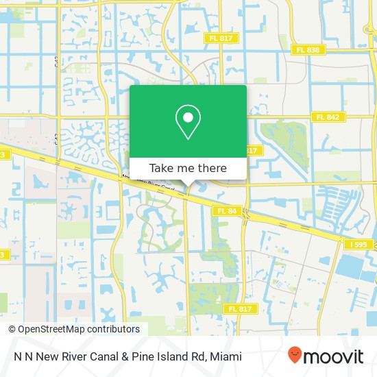 Mapa de N N New River Canal & Pine Island Rd