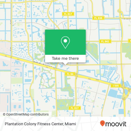 Plantation Colony Fitness Center map