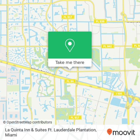 Mapa de La Quinta Inn & Suites Ft. Lauderdale Plantation