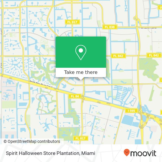 Spirit Halloween Store Plantation map