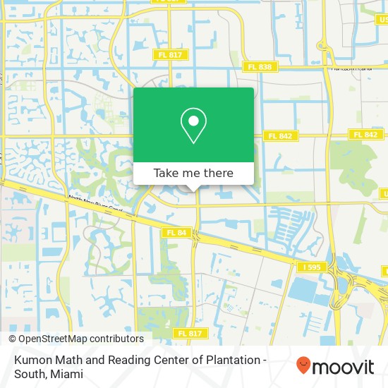 Kumon Math and Reading Center of Plantation - South map