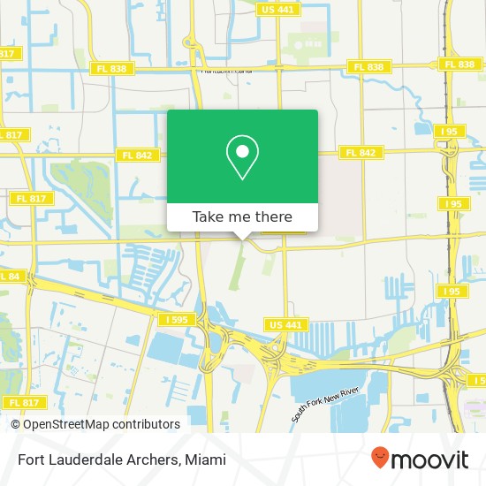 Mapa de Fort Lauderdale Archers