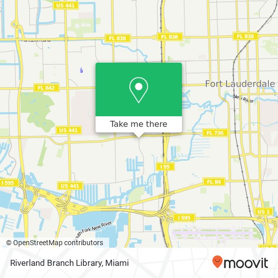 Riverland Branch Library map