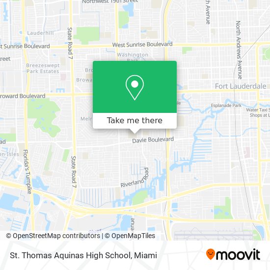 Mapa de St. Thomas Aquinas High School
