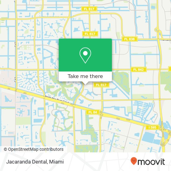 Jacaranda Dental map