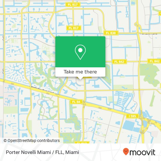 Mapa de Porter Novelli Miami / FLL