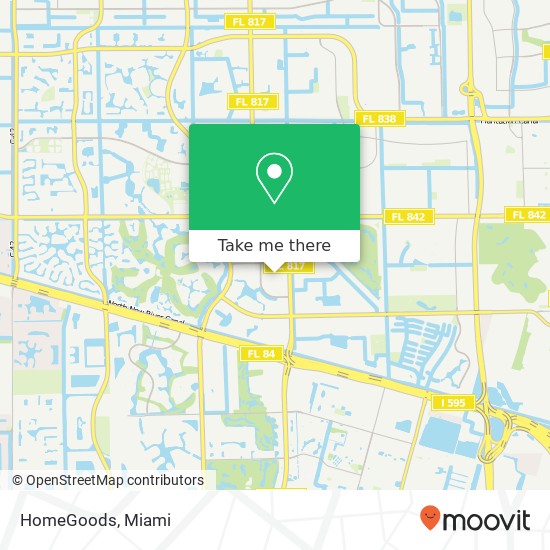 HomeGoods map