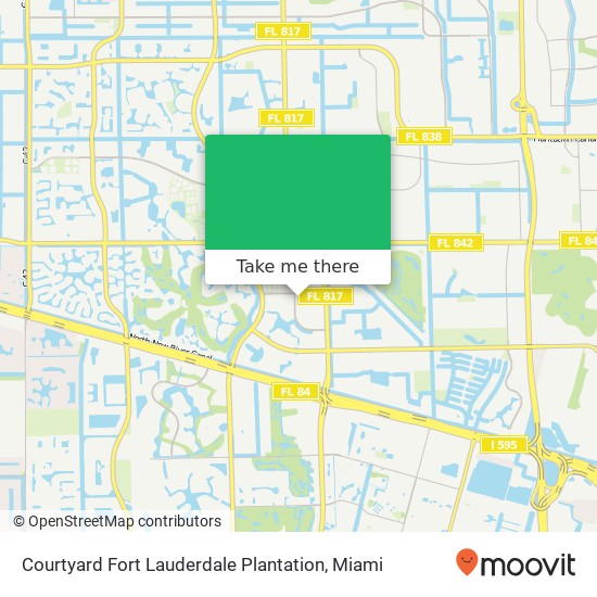 Mapa de Courtyard Fort Lauderdale Plantation