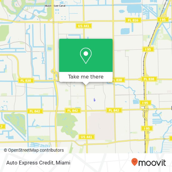 Auto Express Credit map
