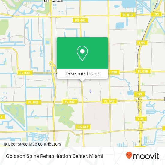 Goldson Spine Rehabilitation Center map